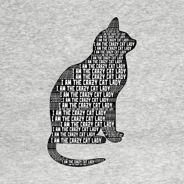 Crazy Cat Lady Word Cloud Art by ckandrus